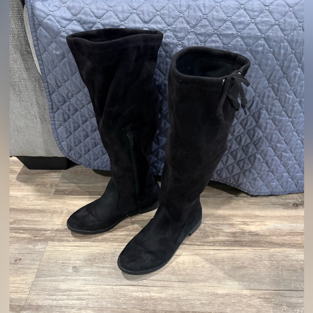 Jessica Simpson Marissa Tall Suede Boots Youth Big Girls  Size 4M